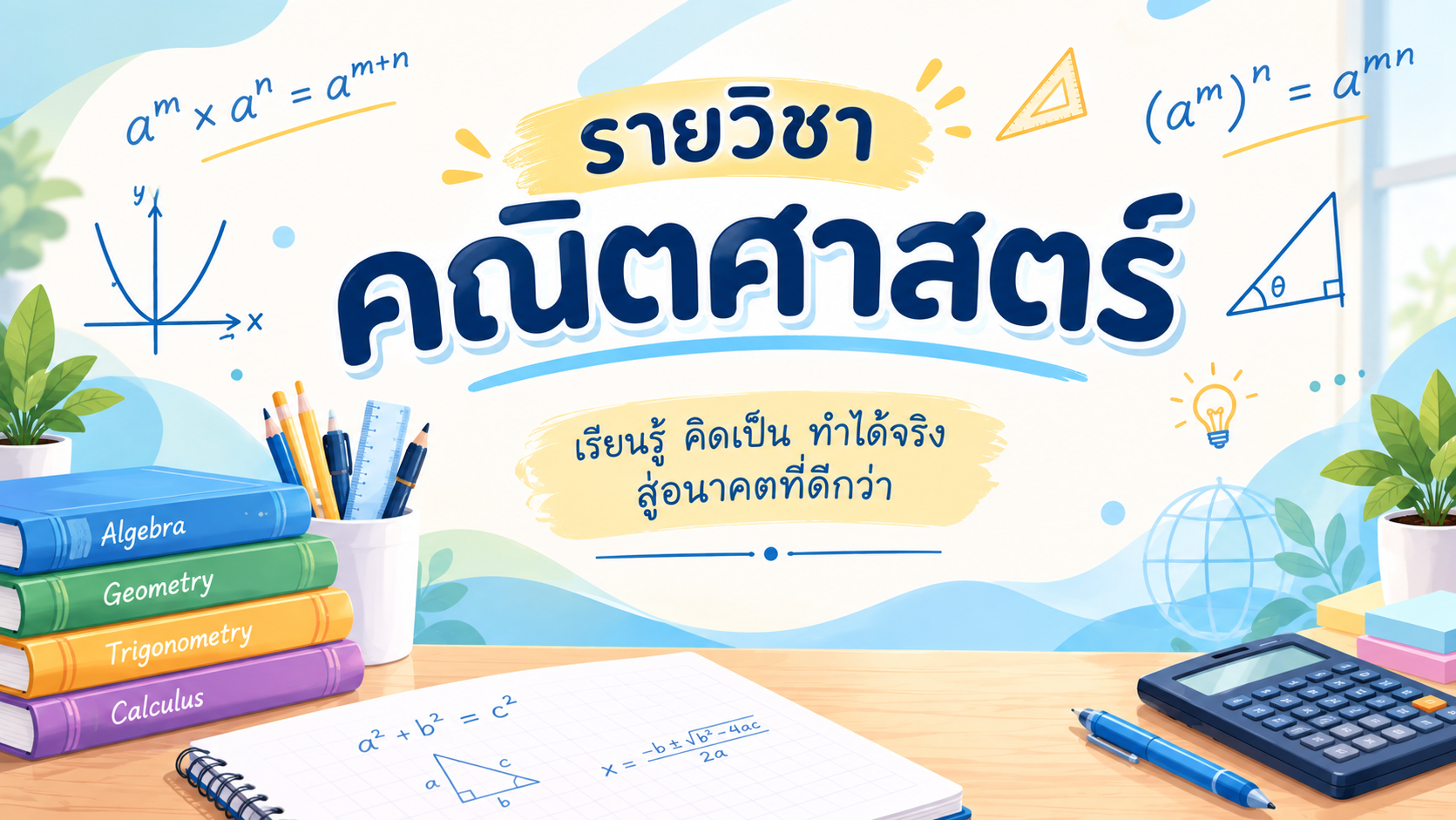 แบบทดสอบกลางภาค 1/2569 : วิชาคณิตศาสตร์พื้นฐาน 3 ม.2